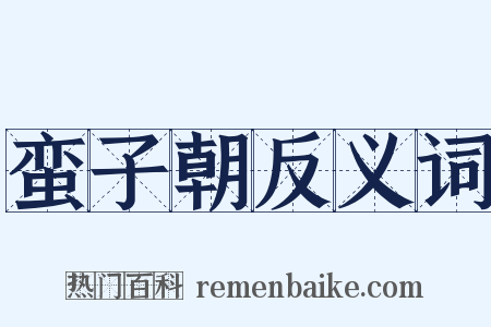 蛮子朝反义词是什么意思的图片